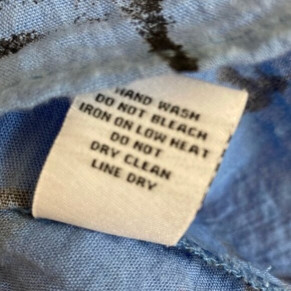 Habitat tank top blue and black abstract pattern Large - Picture 4 of 4